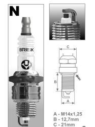 Свещ искрова SUPER  BRISK  N17YC 