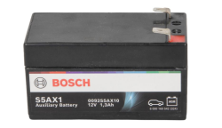 Акумулаторна батерия (допълнителна)  BOSCH 12V 1,2Ah AUXILIARY (L+ faston 4.7) 97x49x58 BOSCH BO 0 092 S5A X10