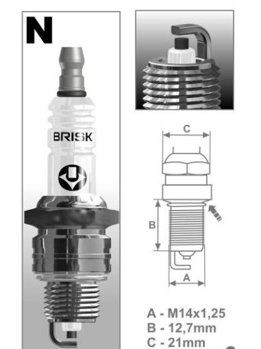 Свещ искрова SUPER  BRISK  N17YC 
