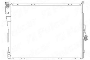 Радиатор воден BMW 3 (E46), Z4 (E85), Z4 (E86) 1.6-3.2 (02.97-08.08) NISSENS NIS 60782A