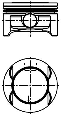 Бутало к-т (1бр.) OPEL CORSA C 1.2 16V [09/00-] KOLBENSMIDT KS 40385600 0.00 STD  
