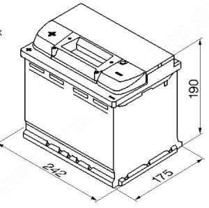 Акумулатор (ляв плюс) 60 Ah. D43 BLUE dynamic VARTA VT 560127BD
