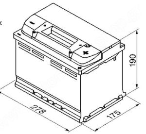Акумулатор (десен плюс) 74 Ah. E11  BLUE dynamic VARTA VT 5740120683132