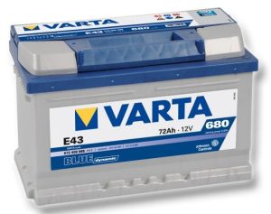 Акумулатор (десен плюс) 72Ah. E43  BLUE dynamic VARTA VT 572409BD