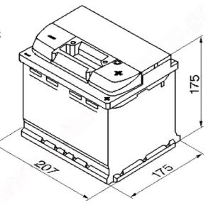 Акумулатор (десен плюс) 41 Ah. BOSCH S3 BO 0092S30010