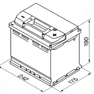 Акумулатор (десен плюс) 56 Ah. BOSCH S3 BO 0092S30050 