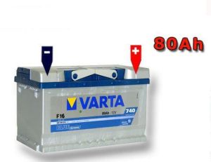Акумулатор (десен плюс) 80 Ah. VARTA BLUE dynamic VT 580400BD