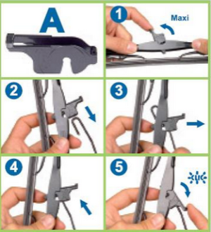 Стъклочистaчки 2бр. к-т (650/650mm) PEUGEOT 307 (3A/C) [08/00-] VALEO COMPACT VA 576105