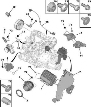 Дебитомер PEUGEOT/CITROEN /FORD/VOLVO  2.0-2.2D (08.02-) VDO Simens 5WK97002Z