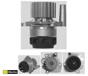 Водна помпа AUDI A2, A3; FORD GALAXY; SEAT ALHAMBRA, ALTEA, ALTEA XL, CORDOBA, IBIZA III, IBIZA IV, LEON, TOLEDO III; SKODA FABIA I, FABIA I PRAKTIK, FABIA II, OCTAVIA II, ROOMSTER 1.2D-2.0D (07.99-) Starline VP AU139 !!! РАЗПРОДАЖБА !!!