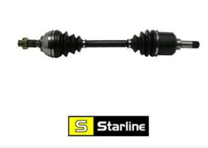 полуоска лява к-т (25/24/593mm)  CITROEN BERLINGO, ZX; PEUGEOT PARTNER, PARTNERSPACE 1.6-1.9D (03.91-)  Starline 16.18.617  !!! РАЗПРОДАЖБА !!! 