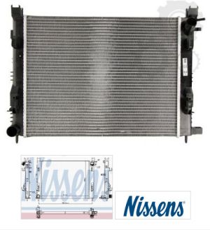 Радиатор воден (+AC) DACIA LODGY [03/12-] 1.6 (1598ccm/61kW/83HP) [03/12-]NISSENS NIS 637624