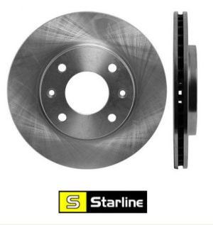 Спирачен диск преден CITROEN AX, SAXO, XSARA, ZX; PEUGEOT 106 I, 106 II, 205 I, 205 II, 206, 206+, 306, 309 I, 309 II КАБРИОЛЕТ-ХЕТЧБЕК (07.86-)Starline PB 2024  !!! РАЗПРОДАЖБА!!! 
