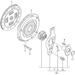 Феродов диск ORIGINAL (D190мм/18z)  SKODA FABIA (6Y2) 1.4 (1397ccm/44kW/60HP) [08/00-08/02] (VAG 047141034J) SACHS SC1878 050 532