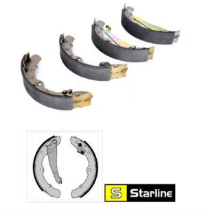 Челюстни накладки к-т AUDI 100, 80, A6; SEAT INCA; VW CADDY I, CADDY II, GOLF II, GOLF III, GOLF IV, JETTA II, PASSAT, VENTO 1.4-2.9 (03.77-06.06)  Starline BC 00150 !!! РАЗПРОДАЖБА !!!