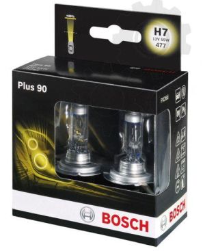 Крушки 2бр. к-т H7 55W/12V PX26d (+90% светлина)  BOSCH BO 1 987 301 075