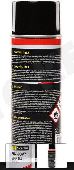 Спрей защитен цинков Starline ACST008