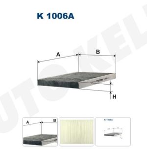 Филтър купе карбонов AUDI A3 (8L1) [09/96-05/03]  FILTRON FI K1006A