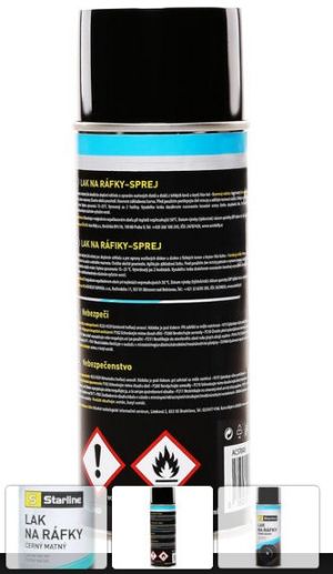 Спрей (лак) за джанти чeрeн матов 400 ml Starline ACST040