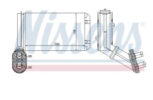Радиатор парно (+/AC) (262x154x42 ) VW SHARAN (десен волан) [05/95-03/10] NISSENS NIS 73972