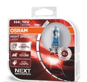  Крушки 2бр. к-т  H4 60/55W/12V   (+150% ) NIGHT BREAKER LASER OSRAM 64193NL-HCB