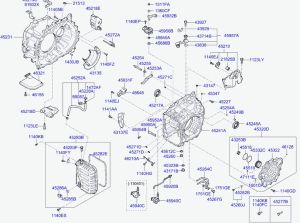 Филтър автоматична скоростна кутия с гарнитура к-т  HYUNDAI ELANTRA, I30, I40, IX35, SANTA FÉ II, SANTA FÉ III; KIA CARENS IV, CEE'D, OPTIMA, PRO CEE'D, SORENTO II, SOUL, SPORTAGE 1.4D-2.4 (02.09-) VAICO V52-0326 