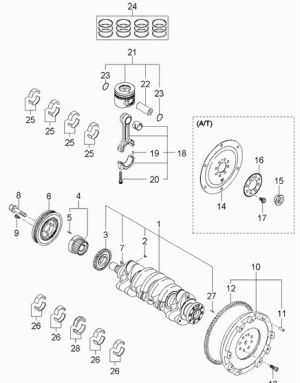  Сегменти за едно бутало  83mm (STD)  HYUNDAI 1.5D/2.0D (03.01-) MAHLE 681 12 N0