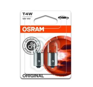 Крушка позиционни/габаритни  2бр. к-т блистер T4W 12V 4W BA9S  OSRAM  OSR3893-02B