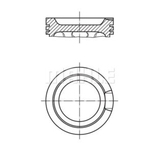 Бутало със сегменти к-т  81,01 (STD) AUDI A3, TT; SEAT LEON 1.8 (10.98-06.06) MAHLE  MH 033 14 00