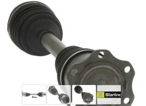 Полуска дясна/лява (460mm) AUDI A6, A6 ALLROAD, A7, A8, Q5 1.8-6.3 (11.08-09.18)  Starline 12.67.611