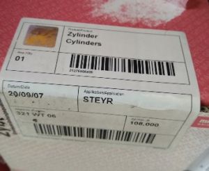 Цилиндрова втулка (риза) (108mm) STEYR  WD612  6.6D MAHLE MH  321 WT 06