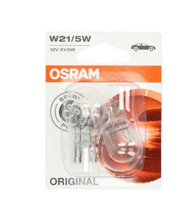 Крушки 2бр. к-т (блистер) W21/5W, 12V, 21/5W, тип фасунга: W3X16Q Standard  OSRAM OSR7515-02B/EA