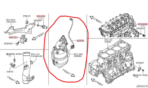 Ламбда сонда 4 пина NISSAN MURANO II, NP300 NAVARA, PATHFINDER III 2.5D (01.05-) DENSO DOX-0596
