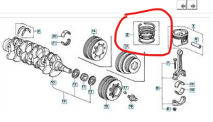 Сегменти к-т (за 4 бутала) HONDA LOGO (GA3) [03/99-03/02] 1.3 (1343ccm/48kW/65HP) [03/99-03/02], HONDA CIVIC IV (D16A8) 1.6 si 16V (1590ccm/90kW/122HP) [10/91-10/93] NPR 121076003600