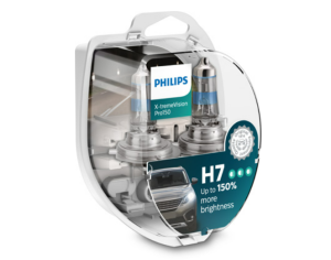 Крушки 2бр. к-т H7 (+150% светлина) H7 12V 55W PX26D X-tremeVision Pro150 3400K  PHILIPS  PHI 12972XVPS2