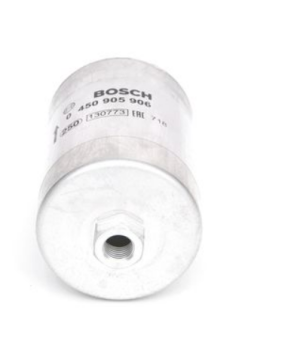 Горивен филтър ALFA ROMEO 75, 164; AUDI 80; JAGUAR XJ, XJSC; PEUGEOT 205 I, II, 309 I, 405 I, 505; SAAB 900 I; VOLVO 240, 260, 440 K, 460 L, 480 E; VW CADDY I, GOLF I 1.6-4.2 (08.80-) BOSCH BO 0 450 905 906