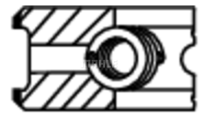  Сегменти к-т за едно бутало (131mm 3,5-2,5-3) RVI C, K, T; VOLVO FH II, FM, FMX II D13C460-DTI13-122HM (09.05-) MAHLE MH 037 RS 00144 0N0 0.00