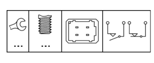 Стоп машинка (4 пина) MITSUBISHI COLT CZC, COLT VI; NISSAN INTERSTAR, KUBISTAR, PRIMASTAR; OPEL MOVANO, VIVARO A; RENAULT CLIO I, CLIO II, ESPACE IV, KANGOO, KANGOO EXPRESS, LAGUNA II (03.93-)   HELLA HE 6DD008 622-371