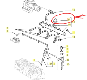  Ремонтен комплект датчик налягане на горивото (Common Rail System) BMW 3 (E46), 5 (E39), 7 (E38), X5 (E53); LAND ROVER FREELANDER I 2.0D-3.9D (08.98-10.06) BOSCH BO F 00R 004 556