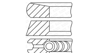 Сегменти за едно бутало  85,5 (+0,50) 2,45-2-2 Piston ring set fits: NISSAN NV400; OPEL MOVANO B; RENAULT MASTER III 2.3D (02.10-) KOLBENSHMIDT KS 800074810050 