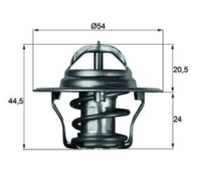  Термостат (87.0 °C) AUSTIN MAESTRO, METRO I, MINI II, MONTEGO; CHRYSLER 300M, SEBRING; FORD CAPRI III, CONSUL, CORSAIR, CORSAIR ESTATE, ESCORT I, ESCORT II 0.9-4.3 (03.62-02.16) MAHLE TX 4 87D