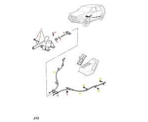 Жило ръчна спирачка дясно R (1745mm/1565mm) fits: OPEL FRONTERA B 2.2/2.2D/3.2 (09.98-07.04) ADRIAUTO AD33.0262.1