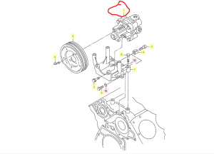 Хидравлична помпа, кормилно управление AUDI A4 B5, A4 B6, A6 C5; SKODA SUPERB I; VW PASSAT B5 2.4/2.8 08.96-03.08 VAICO V10-0571