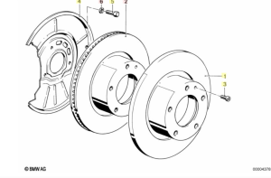 Спирачен диск преден десен/ляв BMW 3 (E36), Z3 (E36) 1.6-1.9 09.90-01.03 ABE C3B003ABE